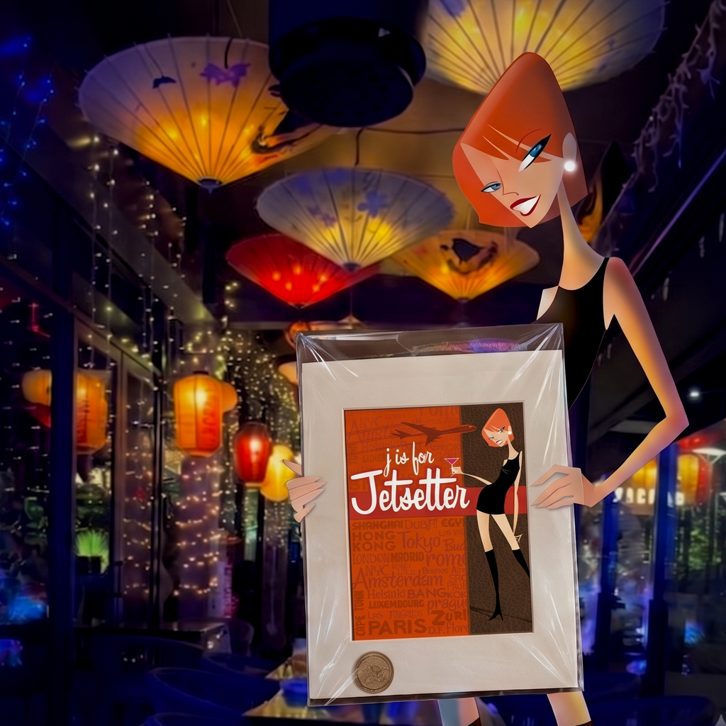 J is for Jetsetter Print
