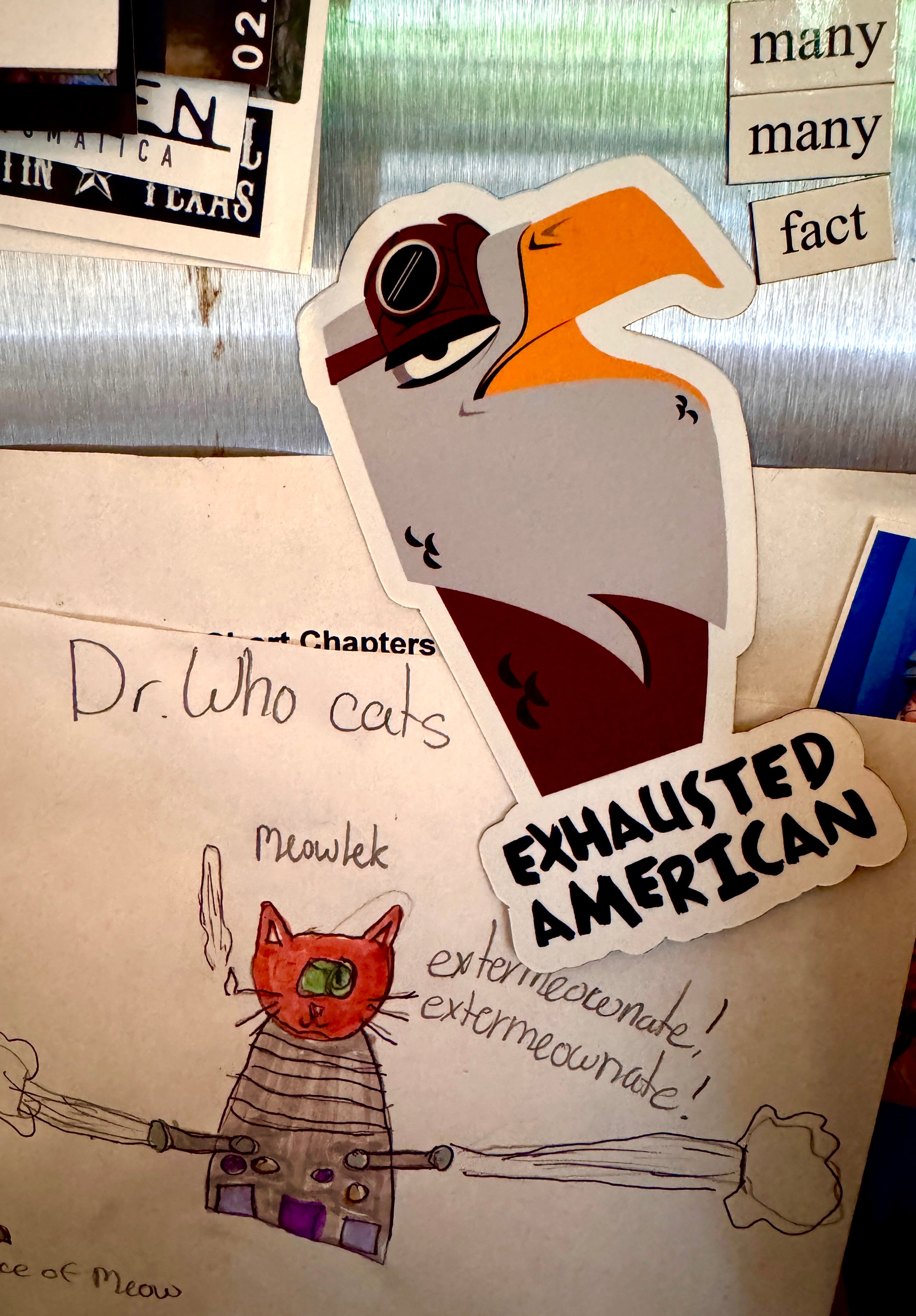 Exhausted American Eagle (fridge magnet)