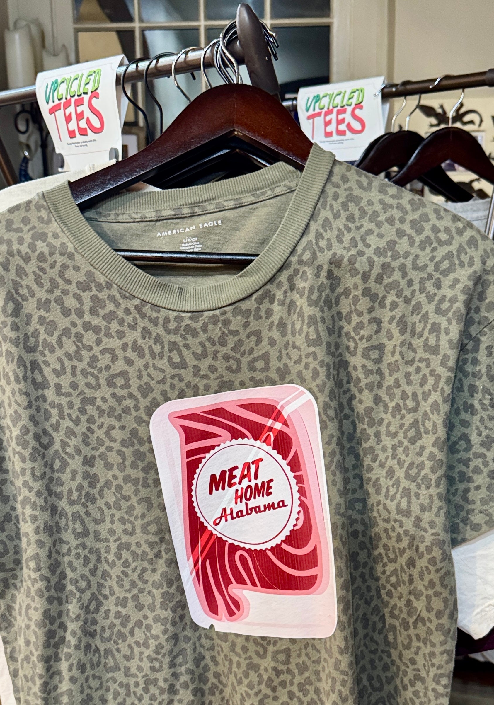 Upcycled Tee - Meat Home Alabama