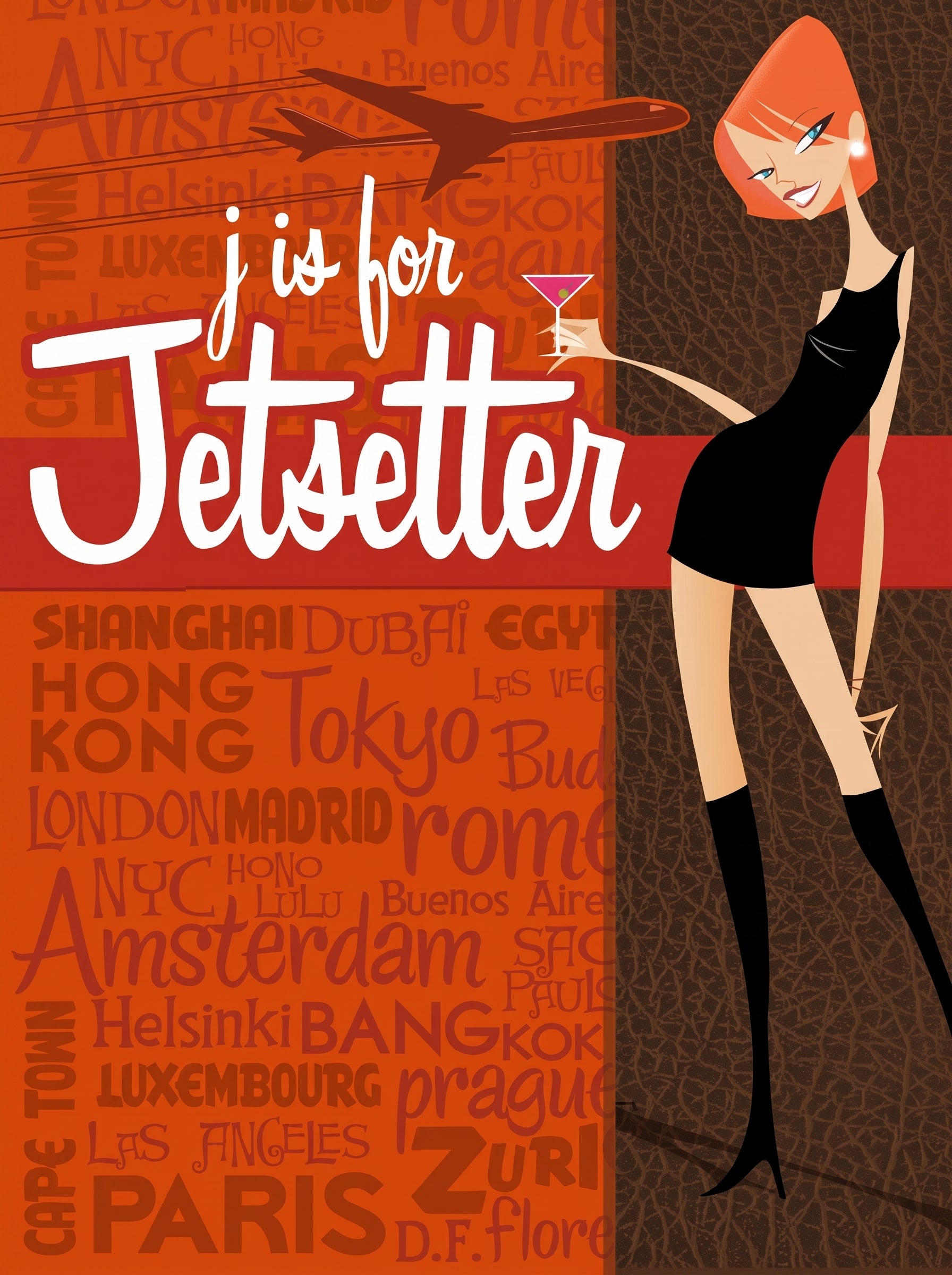 J is for Jetsetter Print