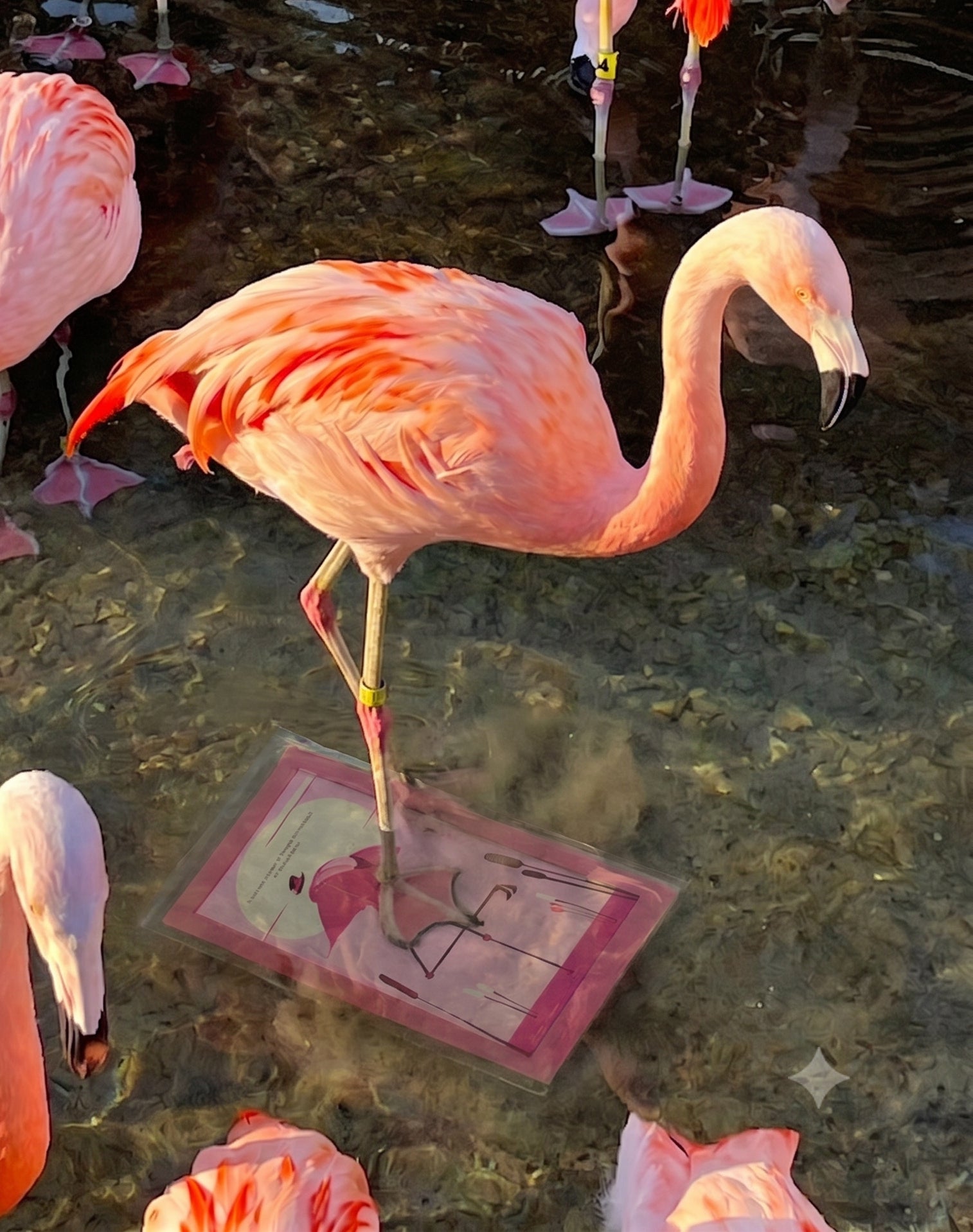 Motivational Flamingo Print 8x10ish
